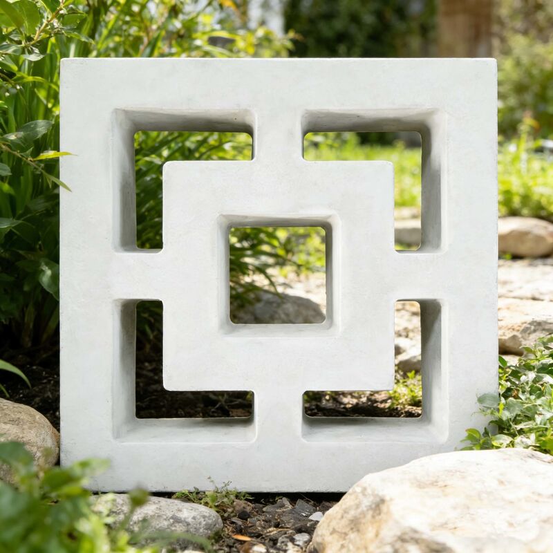 Modern Geometrik Beton Briz Blokları Duvar Bölümü Mimarlık Cephesi Ekran Duvarları için Beton Tuğlalar