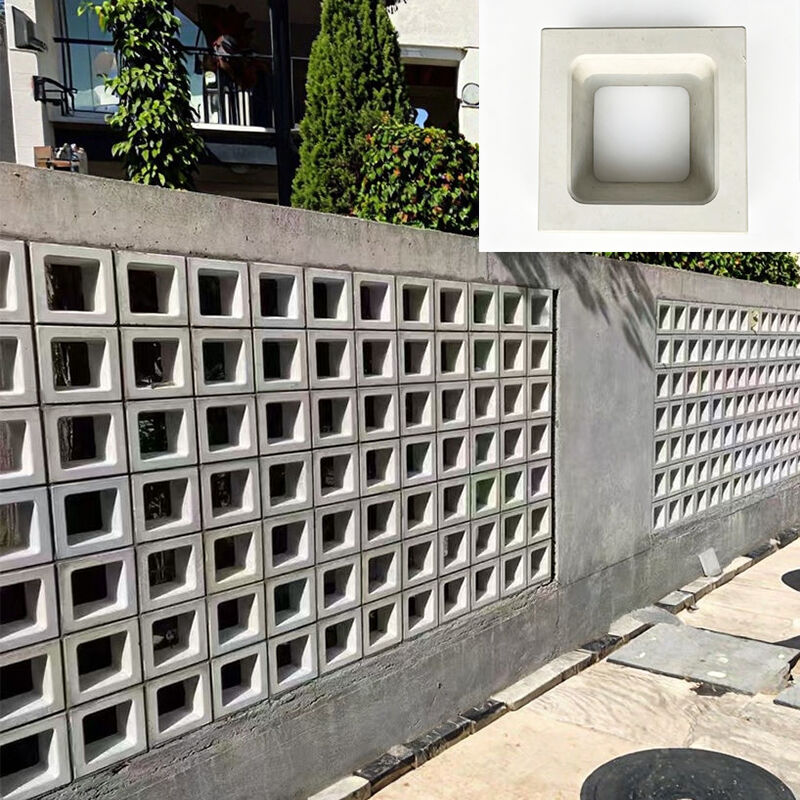 Beton Bahçe Çitleri Dış Duvarlar Havalandırma ve Dekoratif Uygulamalar İçin Hazır Çimento Blok