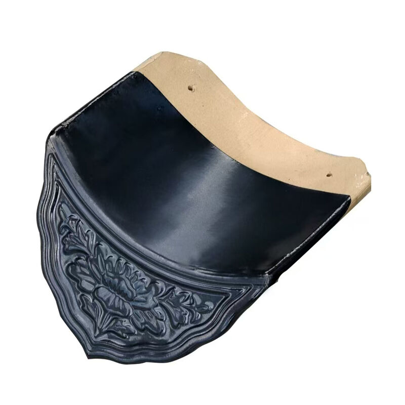 Traditional Black Glazed Roof Tiles Factory Supply Chinese Roofing System Roofing for Temple Pavilion and Heritage Projects