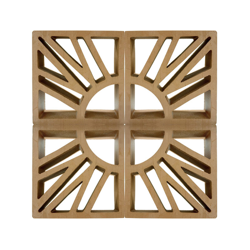 Hollow Clay Breeze Blocks Natural Terracotta Ventilation Tile for Courtyard Partitions Garden Feature Walls